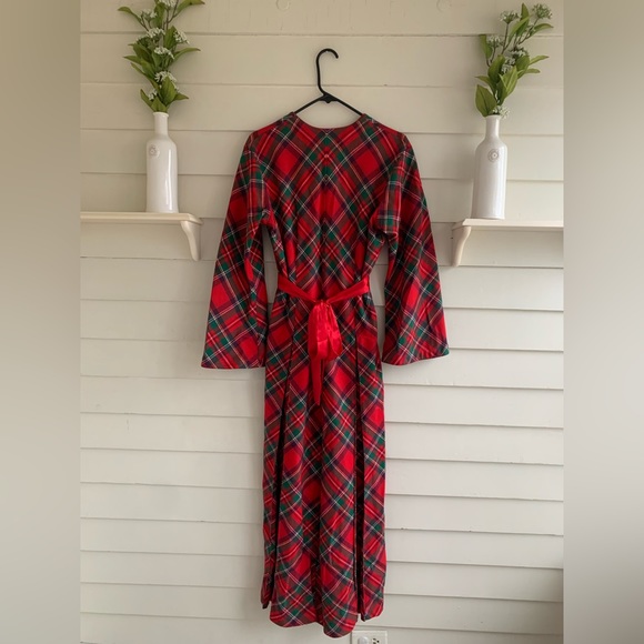 Victoria’s Secret Vintage Tartan Plaid Quality Robe Size XS/S - Picture 8 of 14